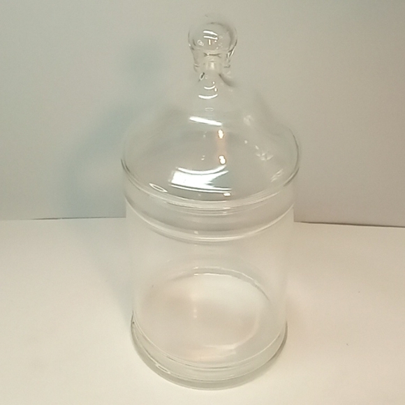 Vintage tall clear glass apothecary jar. No flaws. - Picture 2 of 6